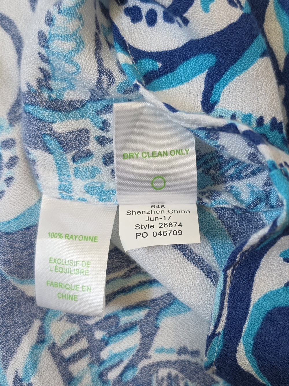 Lilly Pulitzer Achelle Swing Dress Women's Blue White Keep on Trunkin Elephant P - Picture 11 of 12